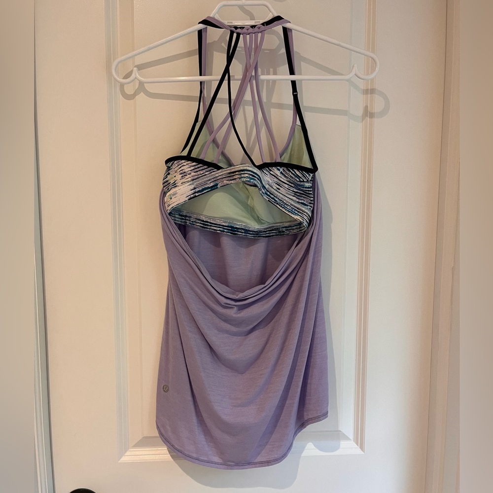 LULU LEMON Racerback Tank w Built In Bra - Picture 3 of 3
